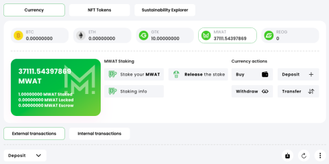 RED Platform blockchain sustainability wallet new