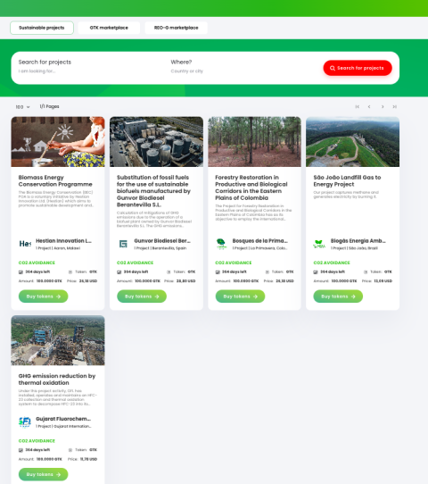 RED Platform Carbon Credits Marketplace
